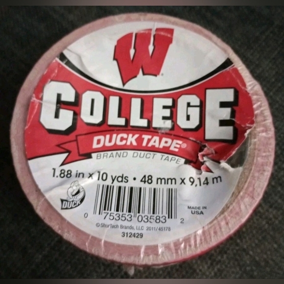 Duck Brand Other - University Of Wisconsin Badgers Duck Brand Duct Tape